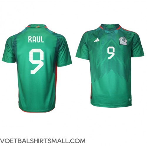 Mexico Raul Jimenez #9 Voetbalkleding Thuisshirt WK 2022 Korte Mouwen
